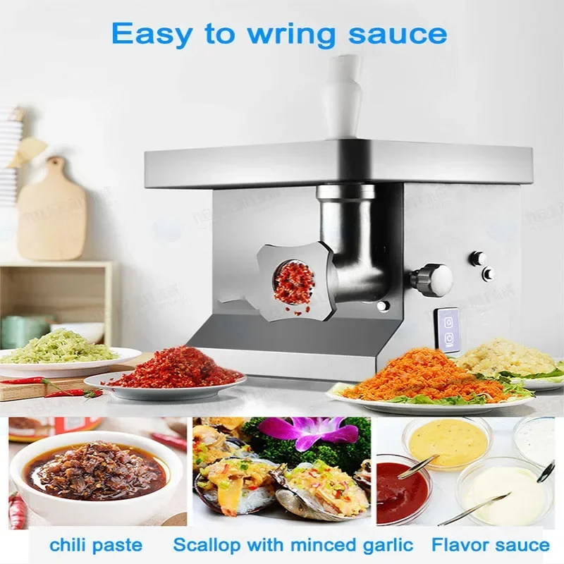 Electric Meat Mincer Grinder 850W Commercial Kitchen Chopper Food Processor Sausage Maker Machine Home Appliance