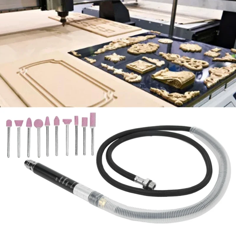 Pneumatic Pencil Die Grinder Kit Micro Die Grinder Set Portable Polishing Engraving Tool