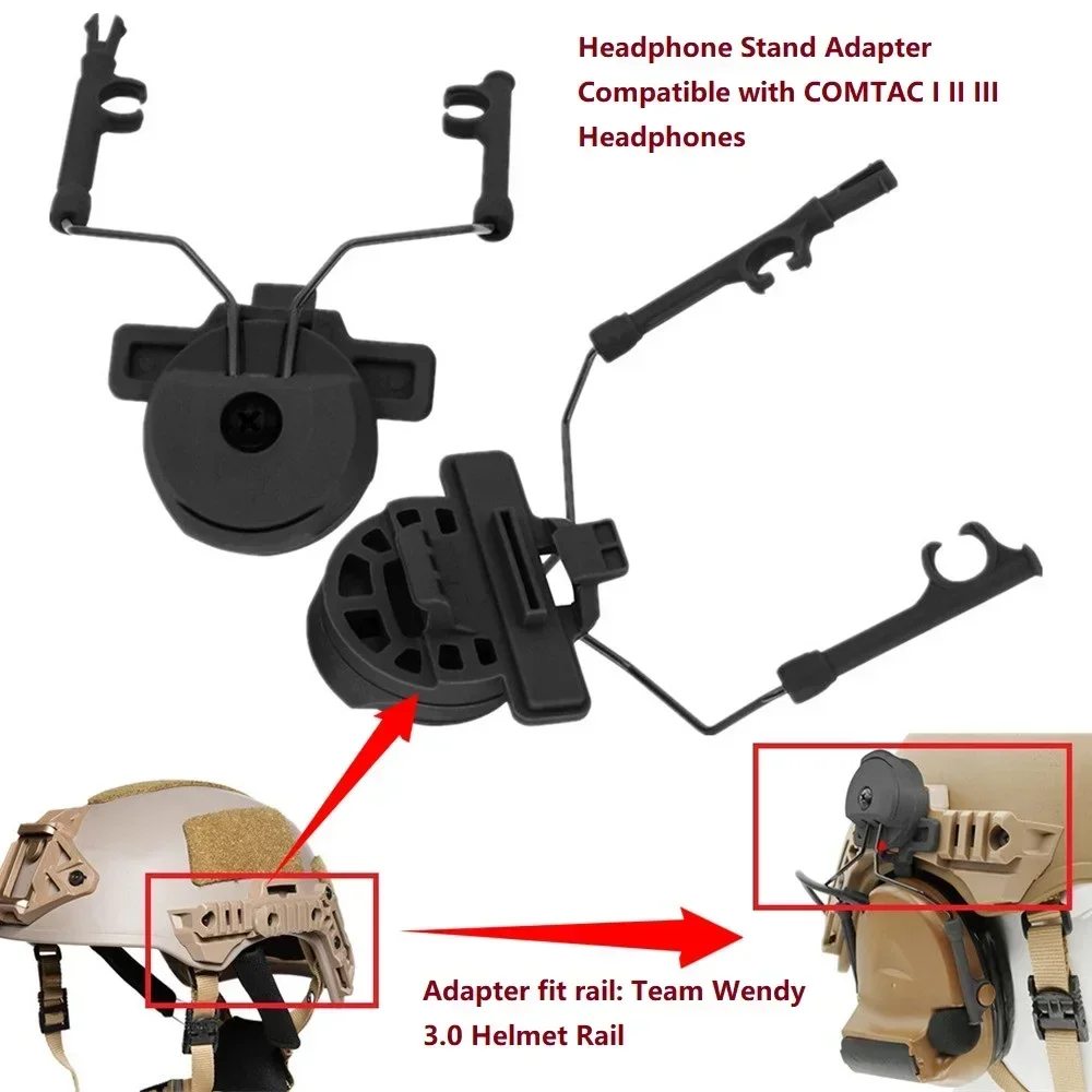 Wendy adaptador táctico de auriculares para casco con riel COMTAC