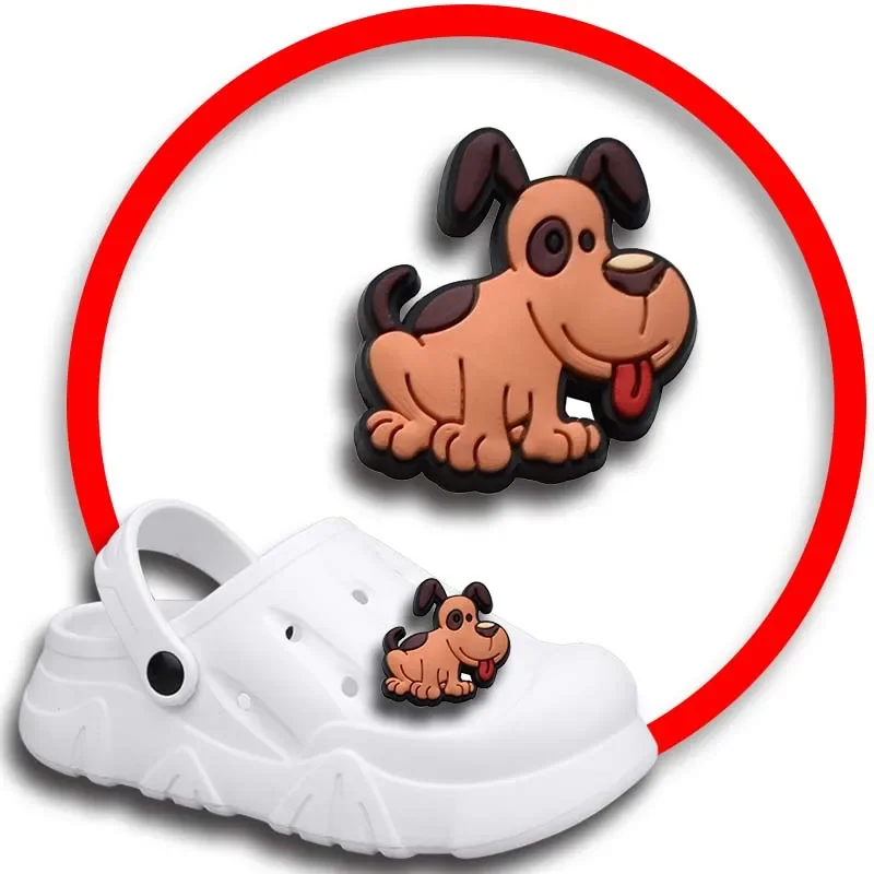 Breloques de chaussures de nourriture pour chien pour la maison, accessoires de décoration de chaussures pour crocs, sandales, femmes, sabots, épingles, badges pour hommes, accessoires pour enfants