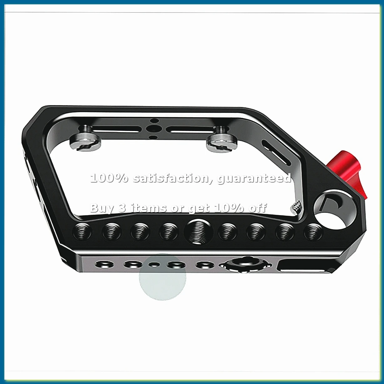 Camera Top Handle Grip with Cold Shoe Mount 1/4 3/8 Cheese Holes for 15mm Rail Rod Clamp DSLR Camera Accessories-A62I