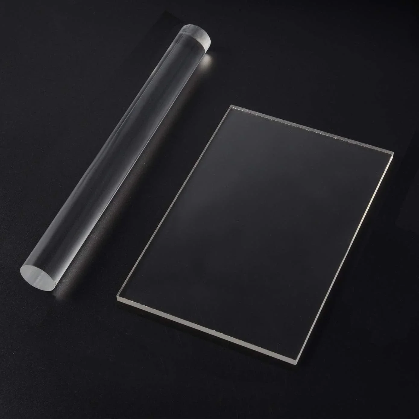 أسطوانة طين أكريليك مع ورقة أكريليك بكرات طين مستديرة من الأكريليك غير لاصقة للتشكيل والنحت، أداة حرفية من طين البوليمر