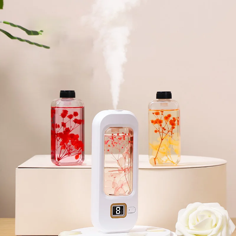 6 Modes Aroma Diffuser Wall Mounted Air Freshener Dispenser Fragrance Essential Oil Air Humidifier Aromatherapy USB Rechargeable