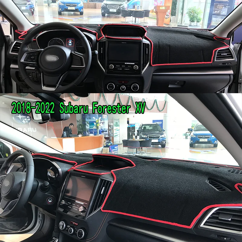 For 2018-2022 Subaru Forester Impreza XV Accessories Dashboard Cover Instrument Panel Dash Mat Dashmat Protective Pad