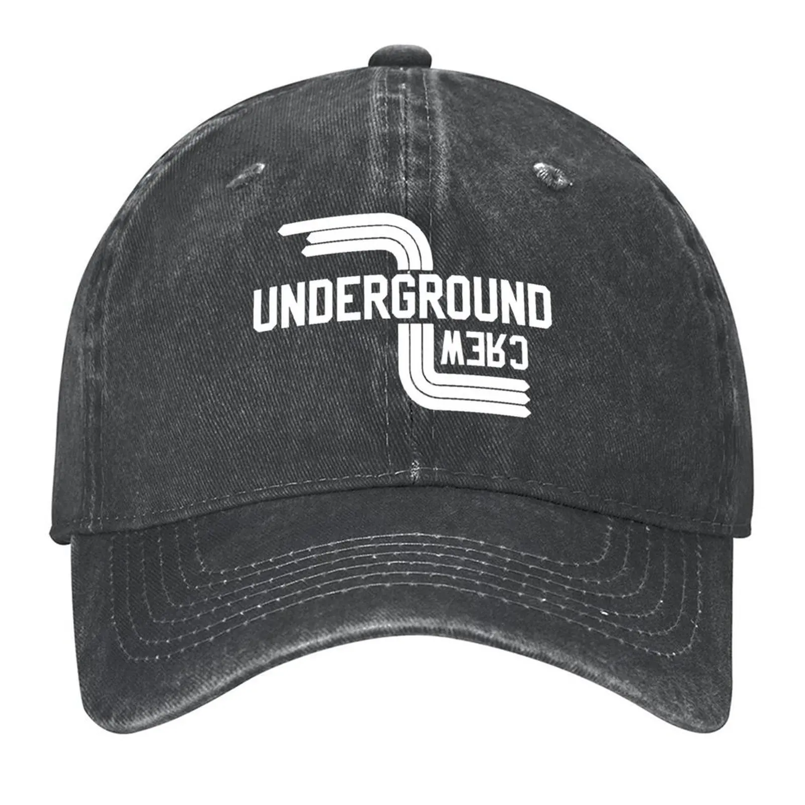 

Original Underground Crew Logo (white) Baseball Cap Hat Beach Cosplay fashionable Bobble Hat Men Women's