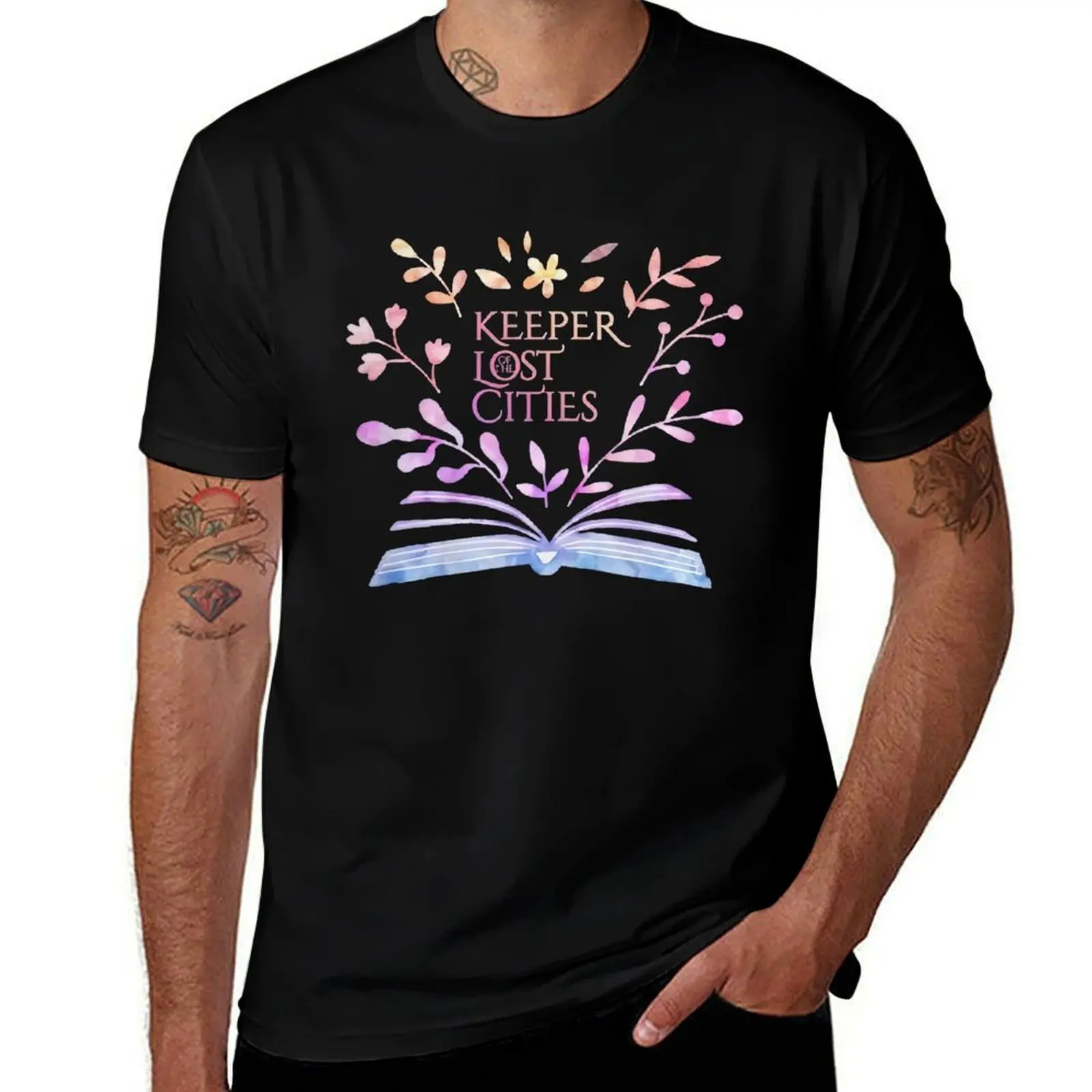 keeper of the lost cities flower T-Shirt Construction Work Tee Shirt