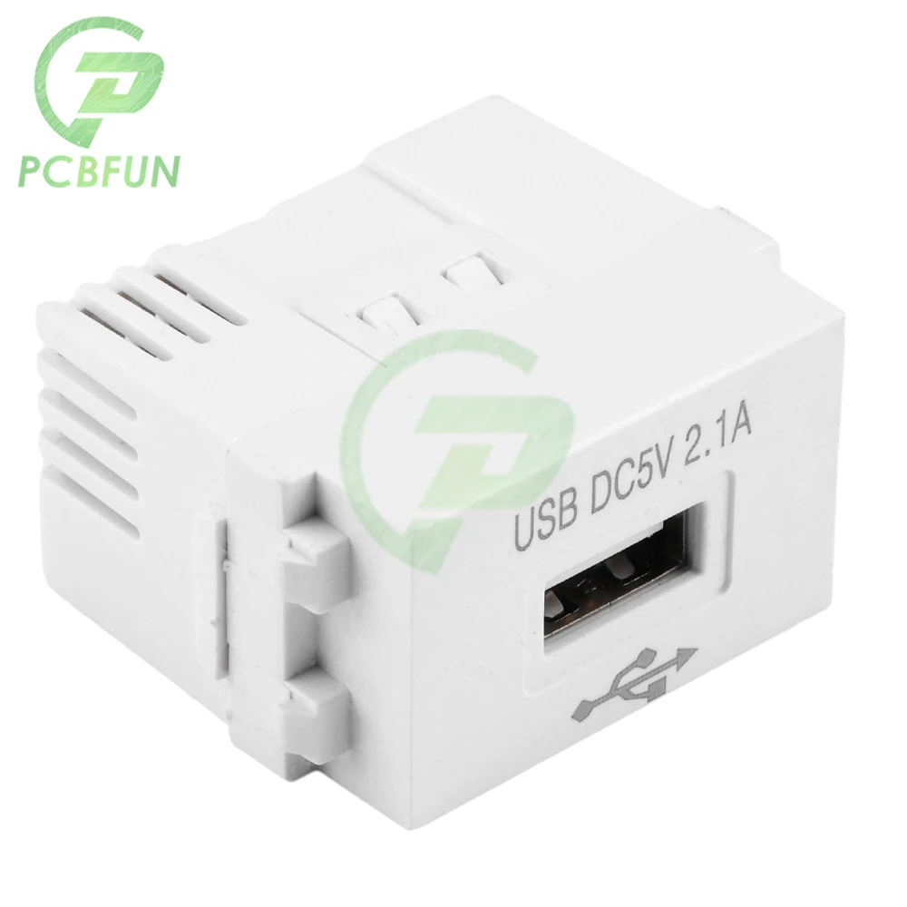 Mobiele Telefoon Oplaadpaneel Usb Power Module 220V Socket 5V Transformator 2.1a Usb Opladen Stopcontact Schakelende Adapter