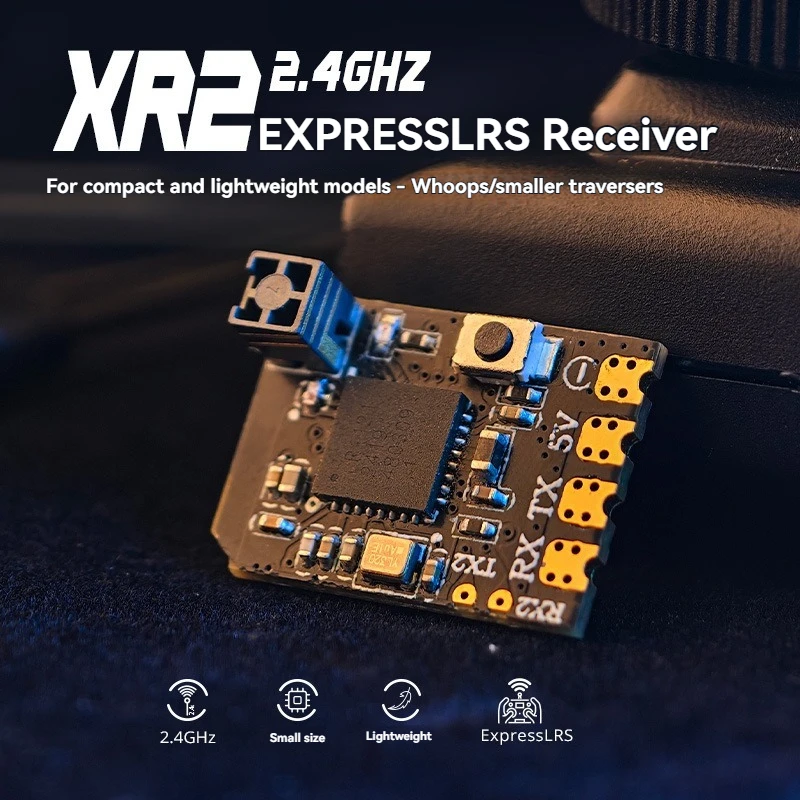 for RadioMaster XR2 Nano 2.4GHz Micro Receiver Ultralight Refresh Rate expreslr Plastic Drone Accessories