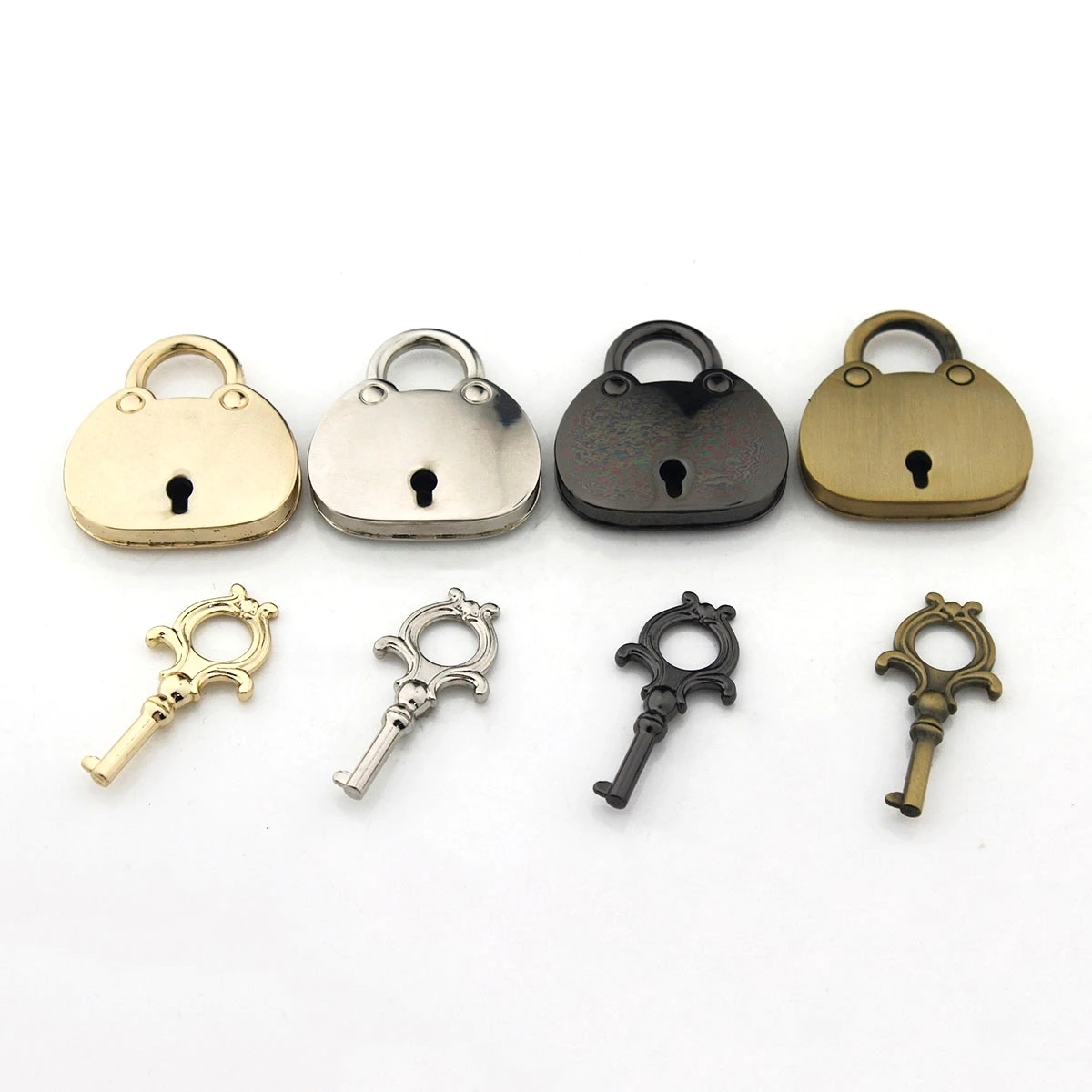 南京錠用の金属装飾ケース,1個,キー付きスーツケース用のヴィンテージ装飾ロック,DIY用アクセサリー