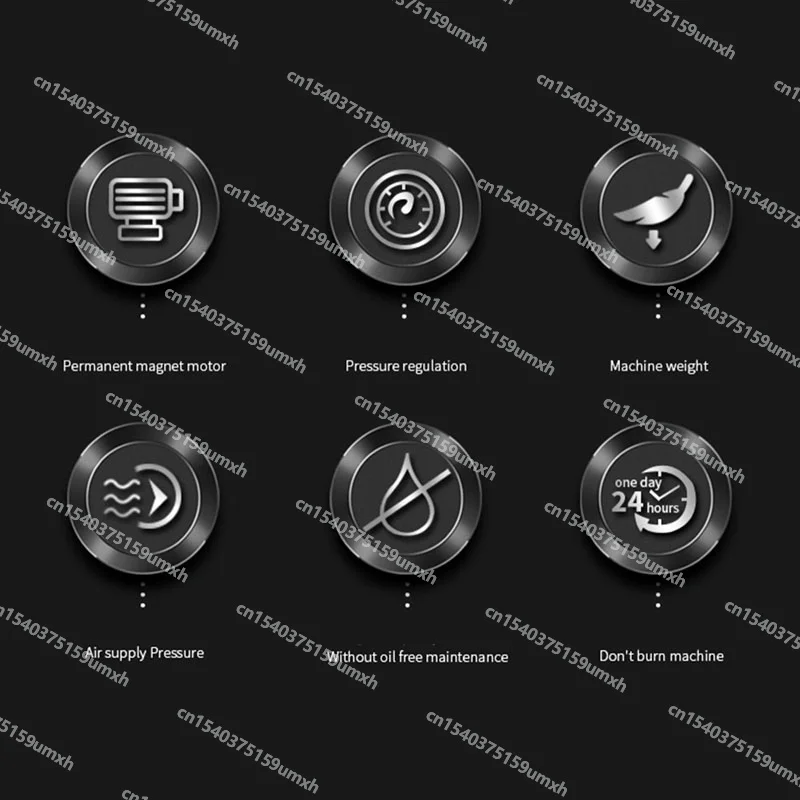 ضاغط هواء متغير التردد بدون فرش، مضخة هواء صامتة خالية من الزيت، ضاغط هواء لطلاء رذاذ عالي الضغط لأعمال النجارة