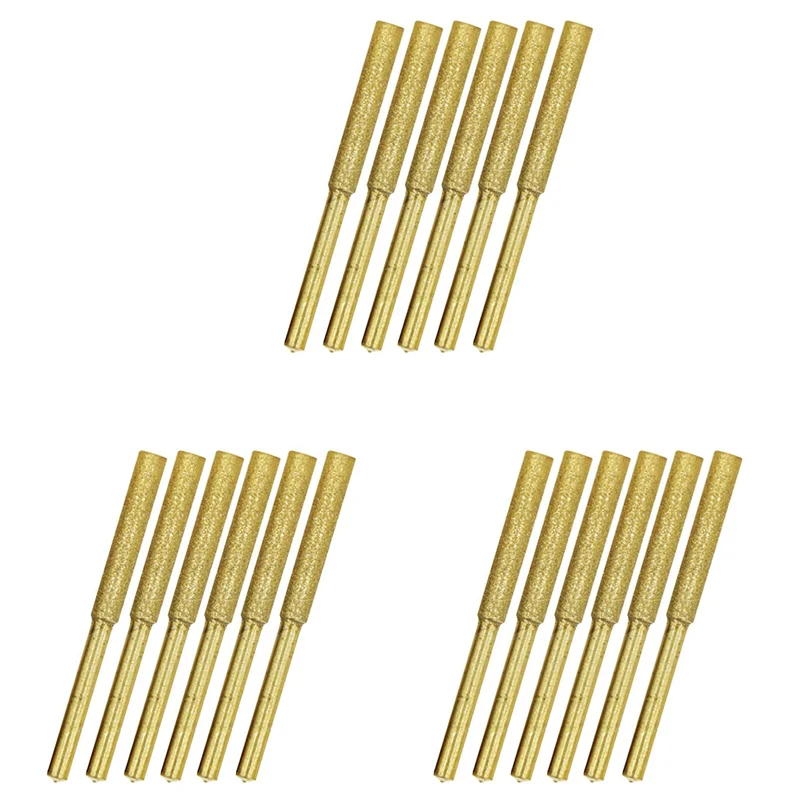 ABFI 18PCS 전기 톱 샤프너는 체인 톱, 4.0Mm으로 옥, 유리 및 초경합금 연삭에 적합합니다.