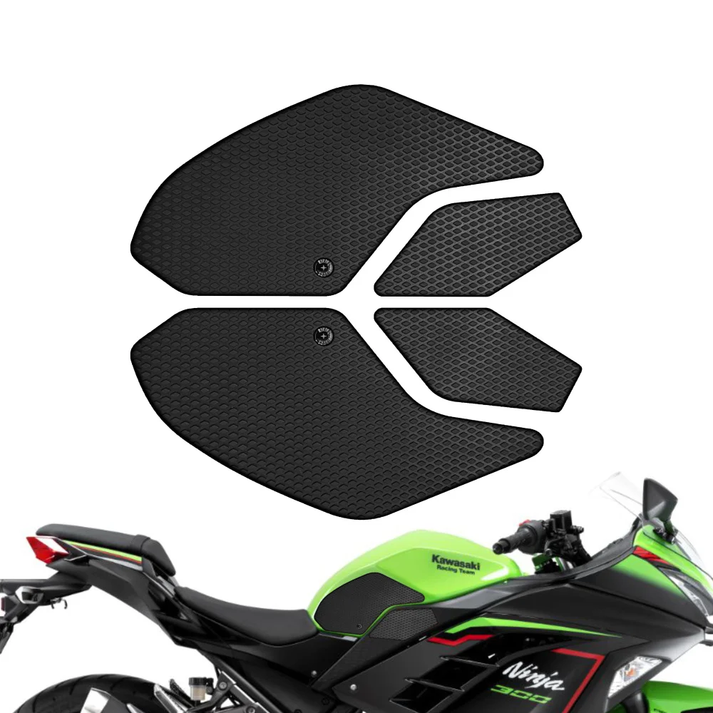 Motorcycle Tank Traction Pad Anti Slip Sticker Gas Knee Grip Protector For Kawasaki Ninja300 2022