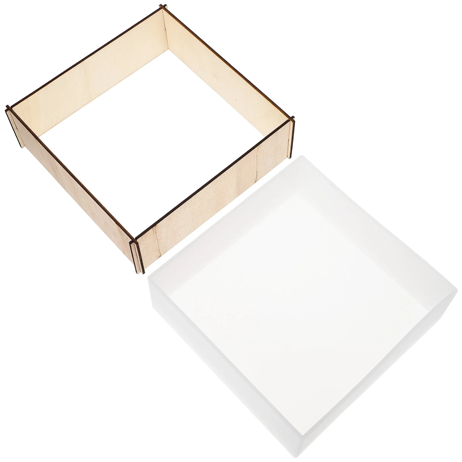 

Square Silicone For Diy Mold Diy Specimen Mold for DIY Specimen Craft Reusable Glossy Resin Art Photo Frame Decor