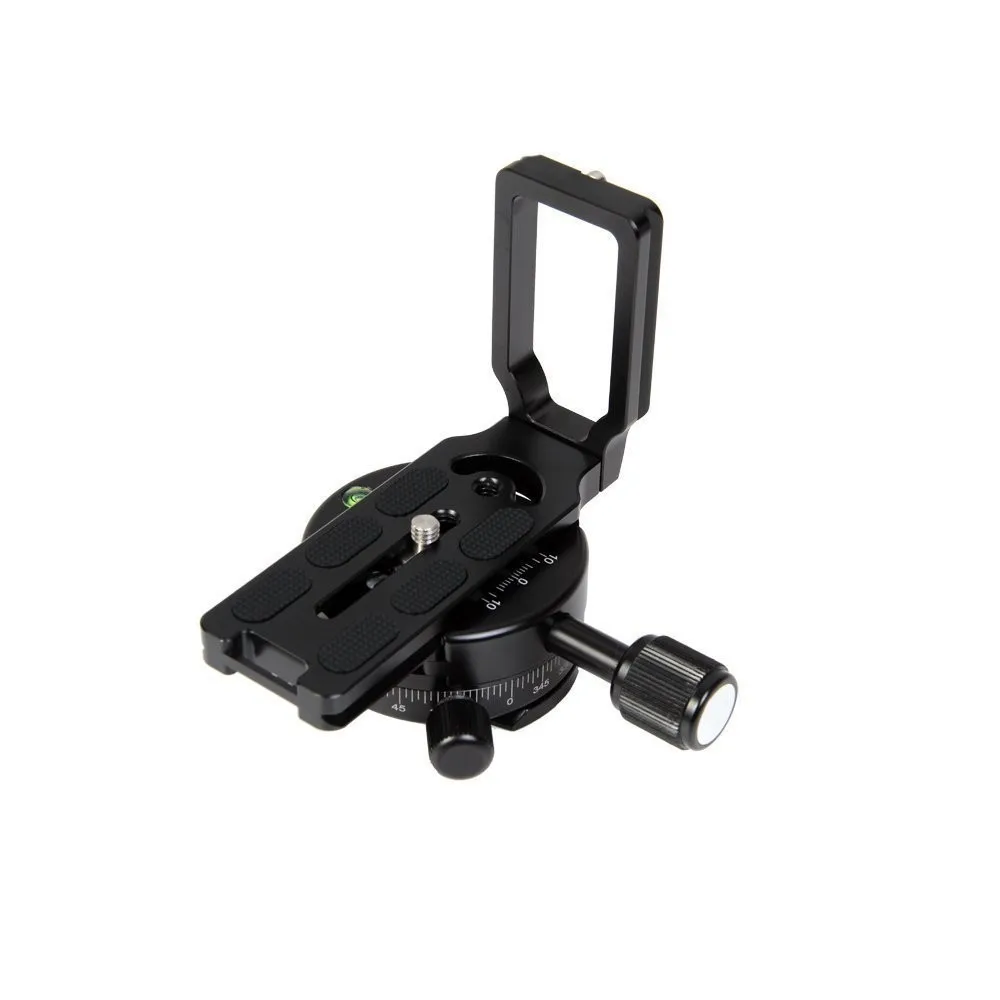 MPU105 For Nikon D7200 D5200 D810a D800 D750 D610 DSLR Camera Tripod Head Universal Aluminum Alloy Quick Release Plate L Bracket