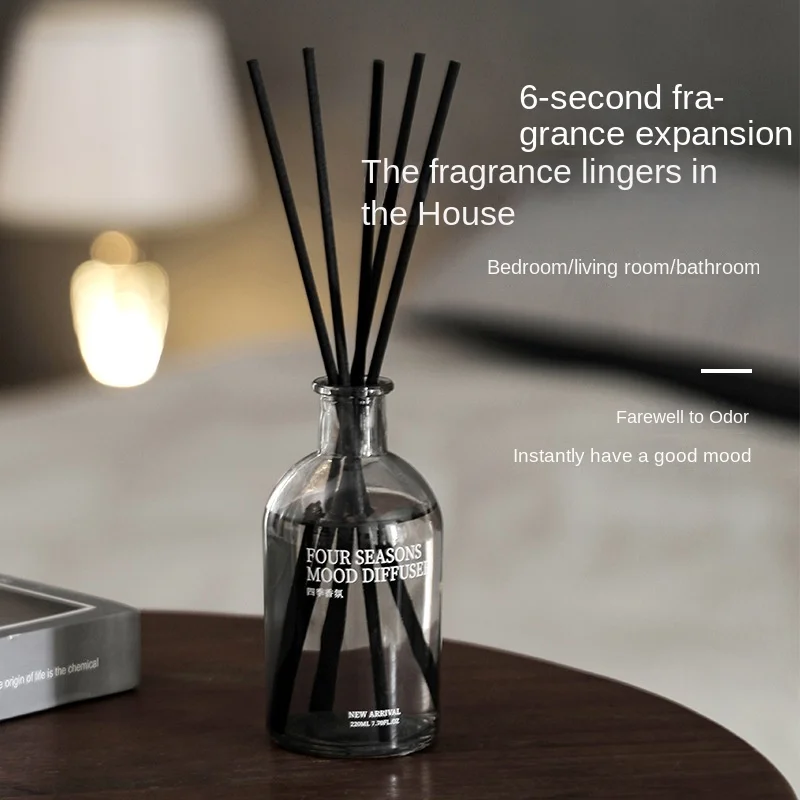 220ml 6-star Hotels No Fire Fragrance Reed Diffuser Long-lasting Home Bedroom Toilet Deodorizing Aromatherapy Decoration