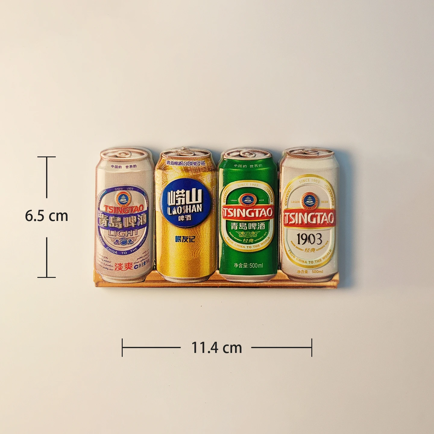 الصين، شاندونغ، تشينغداو، البيرة المعلبة، نموذج، مجسمة ثلاثية الأبعاد، هدايا تذكارية للسياحة، لوحة من الراتنج، ديكور المنزل، مغناطيس الثلاجة #4