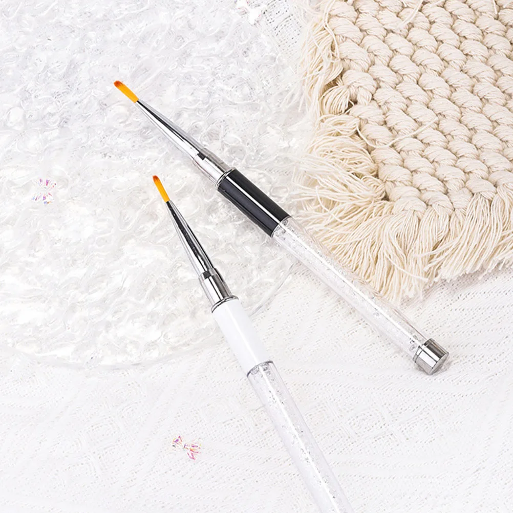 2 قطعة قلم مسمار قضيب معدني زهرة الرسم نحت أقلام طويلة H DIY بها بنفسك لوازم التجميل أدوات مانيكير صالون اكسسوارات الأظافر