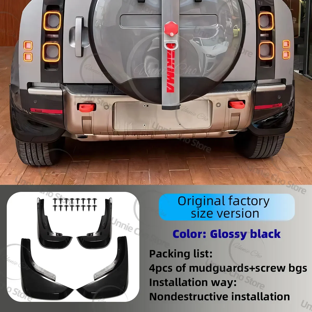 Spatbord Voor Defender 90 110 L663 2020-2025 Geen Ponsen Auto Spatbord Voor Land Rover Defender Accessoires Spatlappen splash Guards