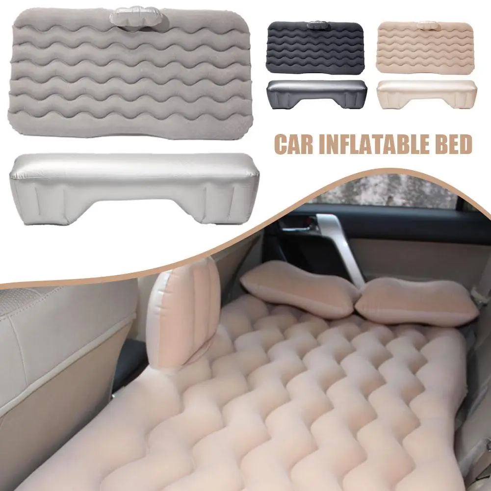 

Car Air Inflatable Travel Mattress Bed Universal For Back Seat Multi Functional Sofa Pillow Outdoor Camping Mat Cushion L4E4