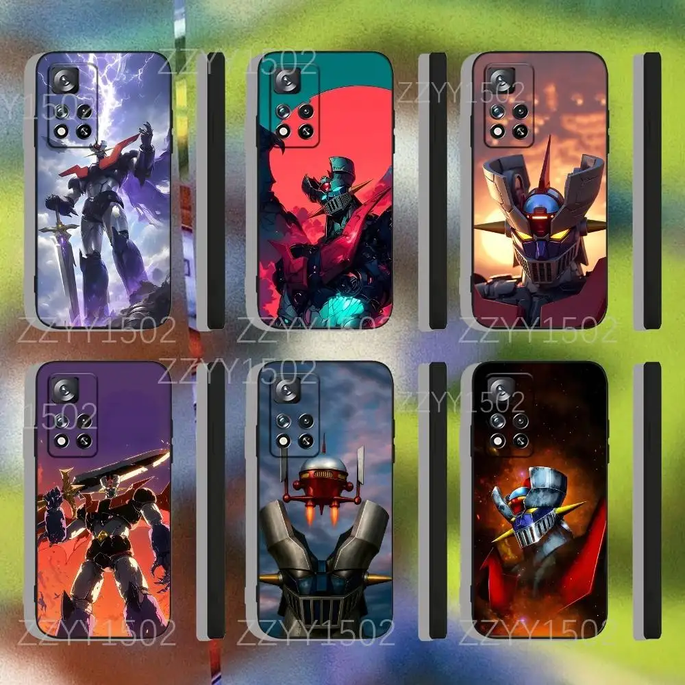 

M-Mazinger Z Robot Phone Case For Samsung S25,S24,Ultra,S20,S30,Plus,S22,S23,Ultra,Plus,5G Black Silicone Soft