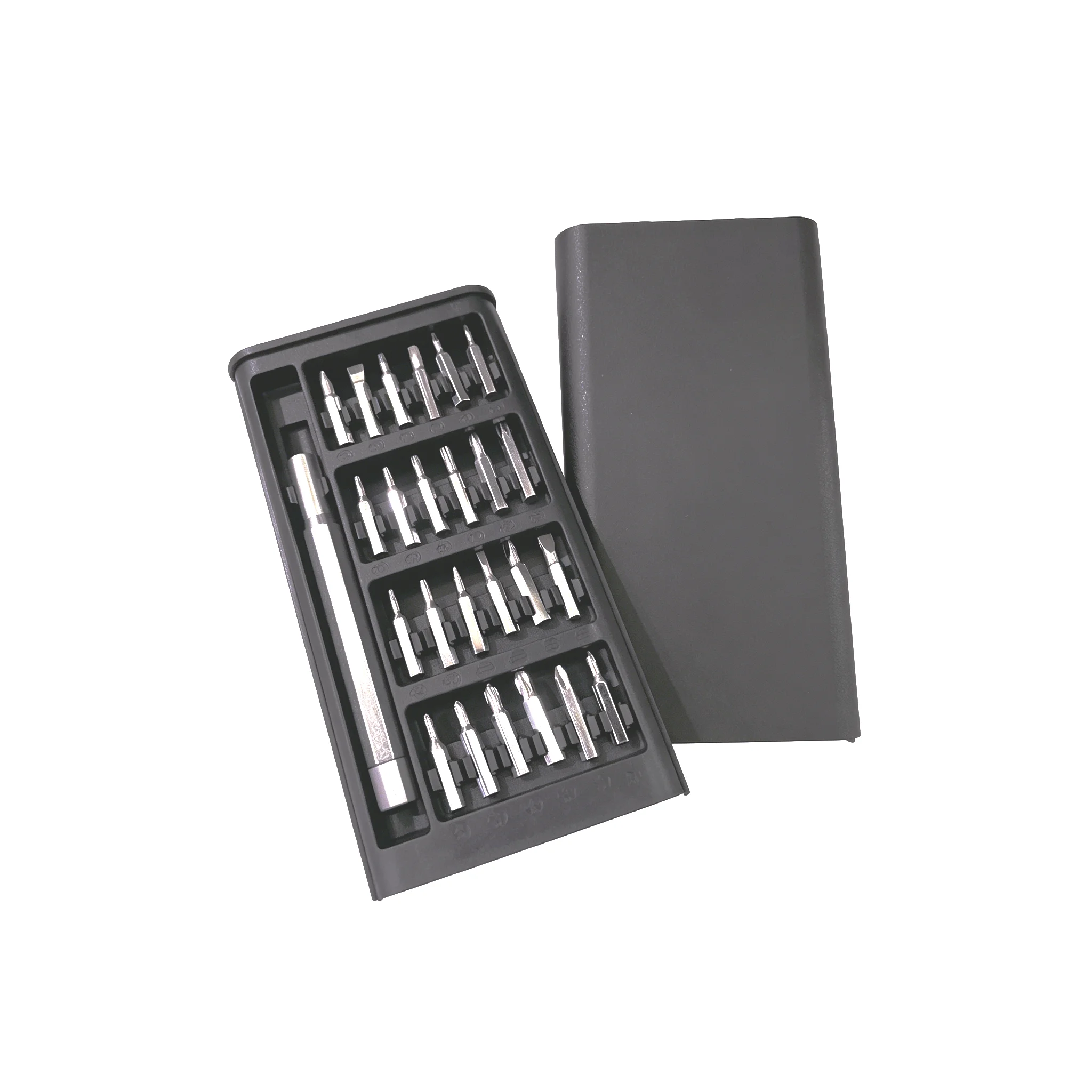Juego de 25 Mini Destornilladores, Cabeza Plana/Cruzada, Herramientas de Reparación Manual para el Hogar, para Desmontar Celulares, Gafas, Computadoras y Tabletas