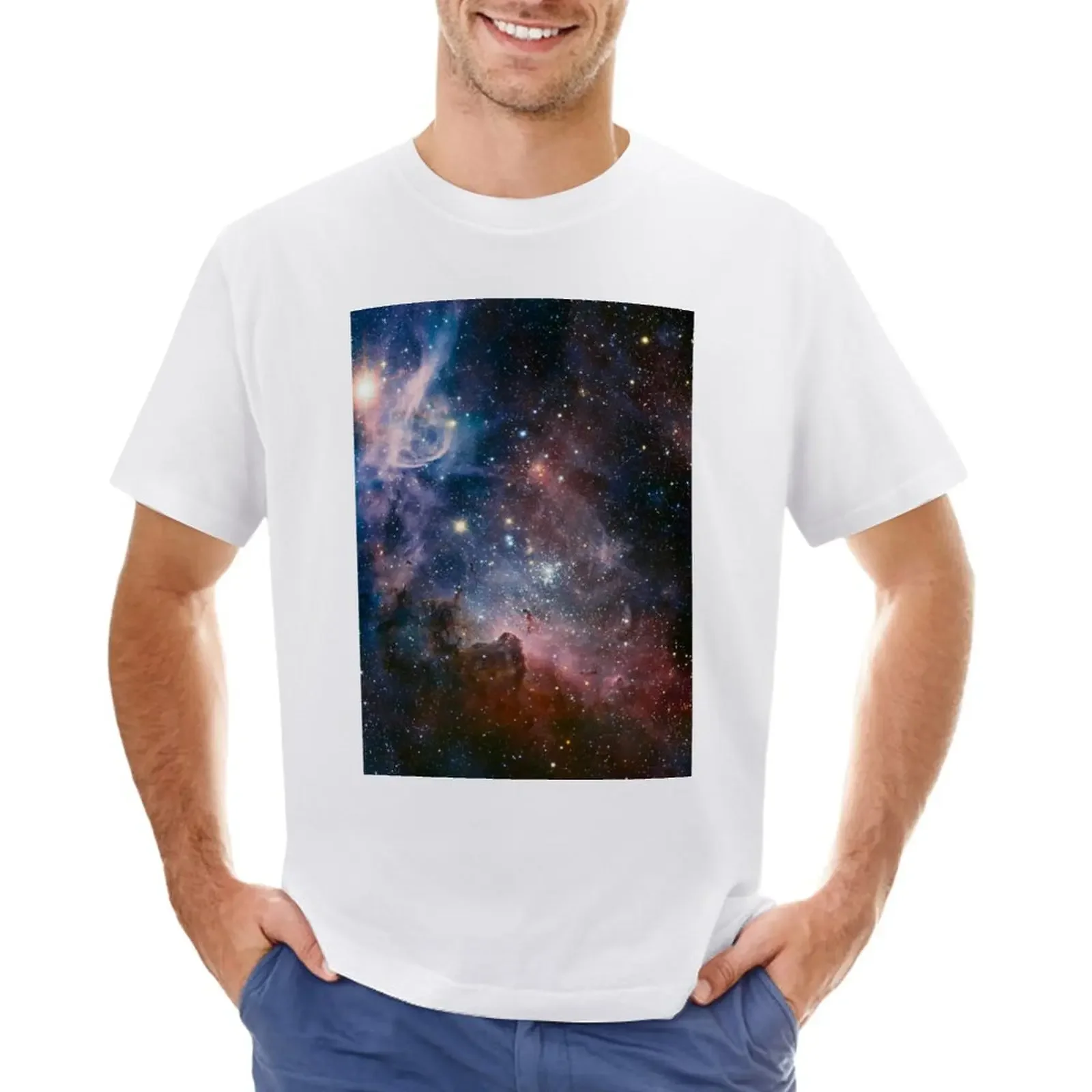 Carina Nebula Star Photography T-Shirt summer clothes blacks tops summer tops t shirts for men