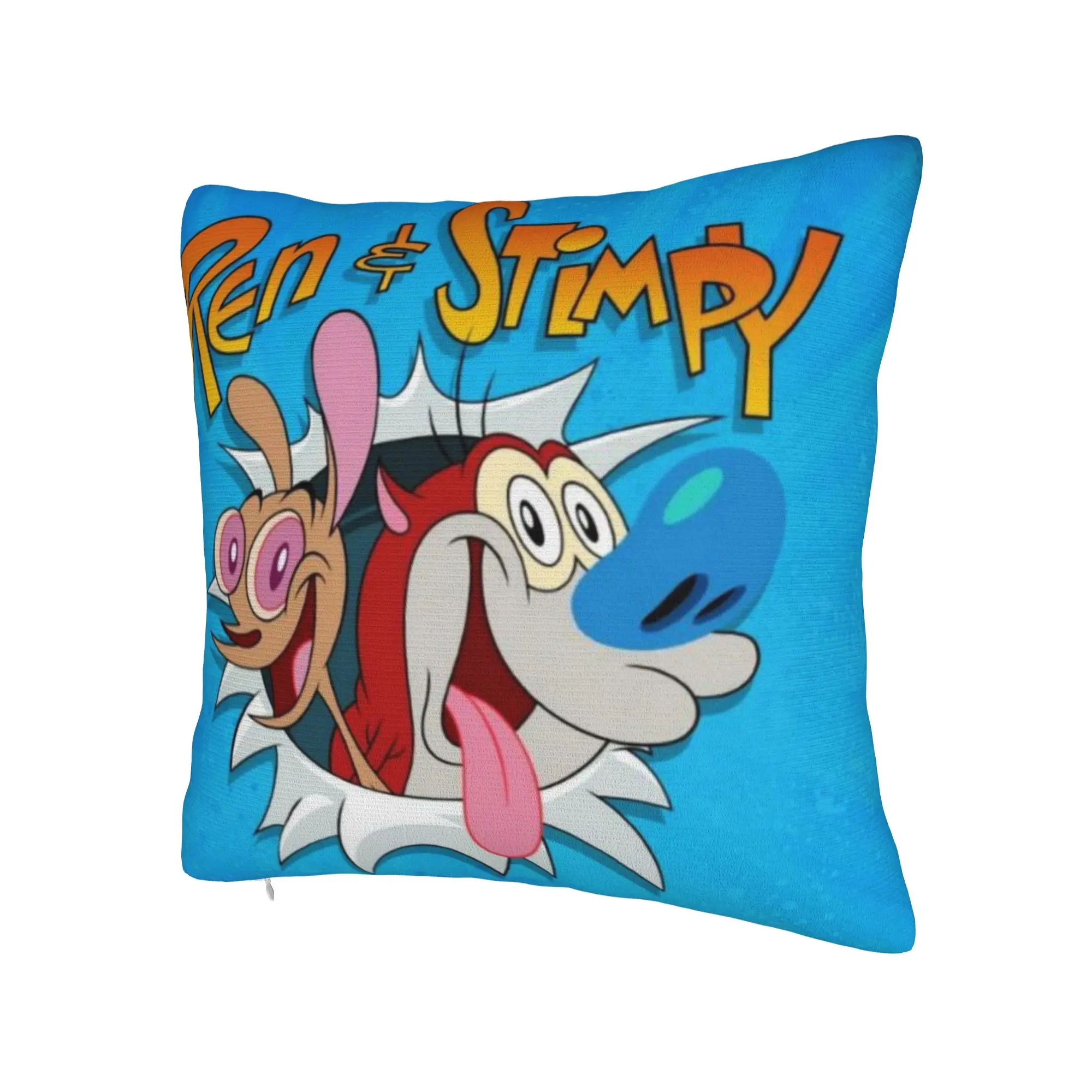 New Style Home  Duo Rucksack Ren & Stimpy  Decoration Pillowcase Merch  Pillow Cover Zippered Multi Size