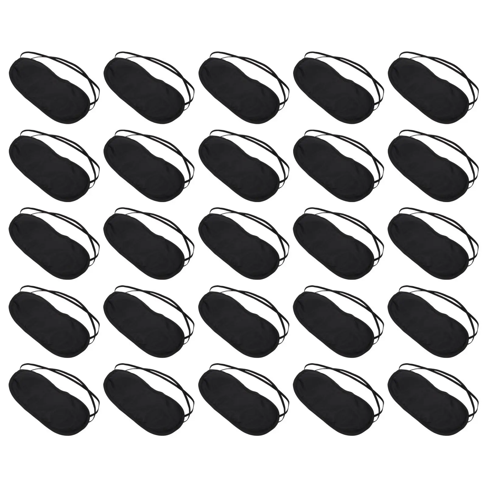 20Pcs Portable Night Sleeping Eye Cover Soft Skin-Friendly Polyester Lightproof Eye Shade for Airplane Train Hotel Home Travel