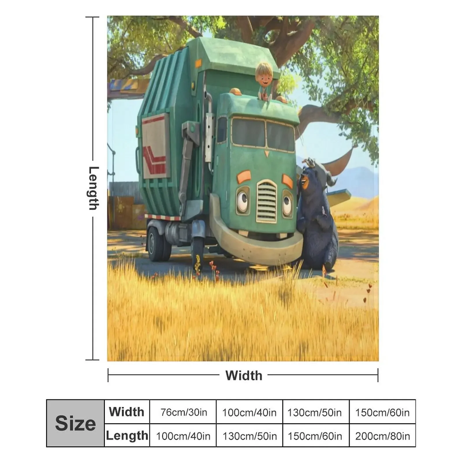 Funny Trash Truck gift for fans trash truck netflix Throw Blanket For Decorative Sofa heavy to sleep Blankets