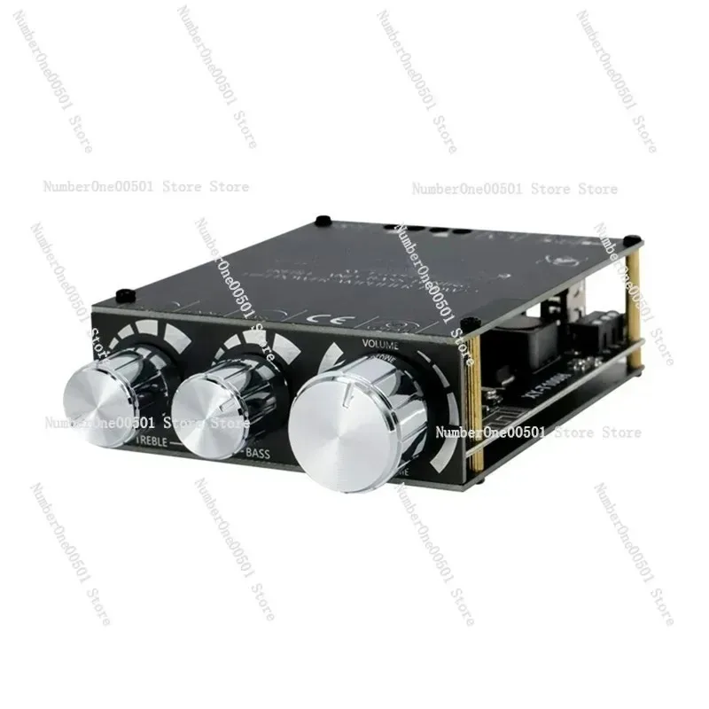 XY-T100H Bluetooth 5.0 stereo digital power amplifier board module with front-stage high and low sound adjustment