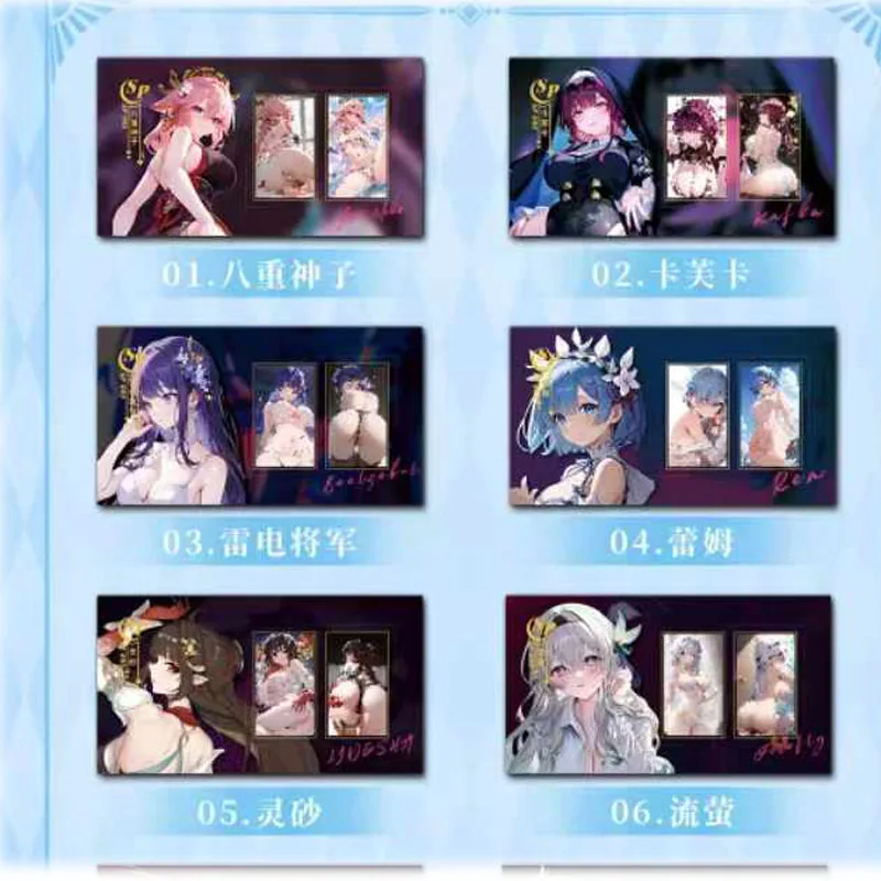 Wholesale Goddess Story Collection Cards String Notes Wave2 Acrylic 3d Christmas Film Window Opening Anime Games Cards