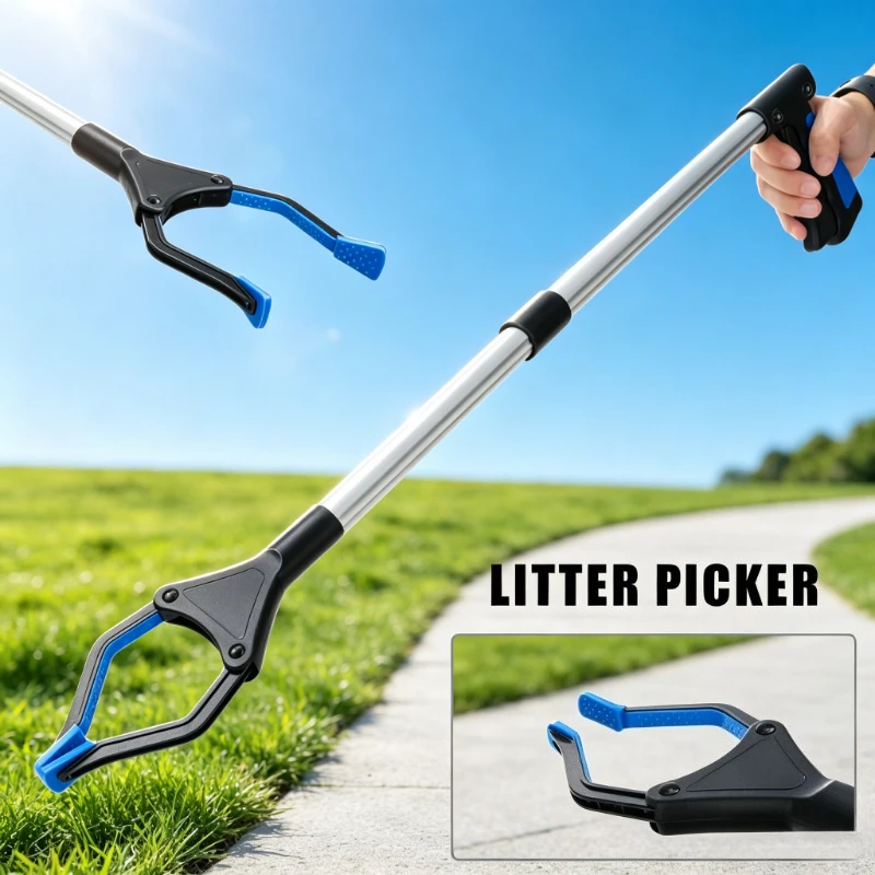 Gardening Tools For Elderly - أداة التقاط القمامة القابلة للطي والتمديد،