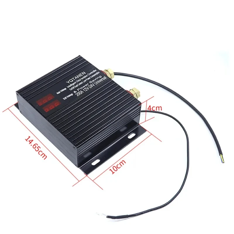 Imagem -03 - Interruptor Isolador Inteligente de Bateria Dupla 150 200 250amp Controle Duplo Universal 12v 24v Relé Sensível à Tensão para Atv Utv rv Caminhão