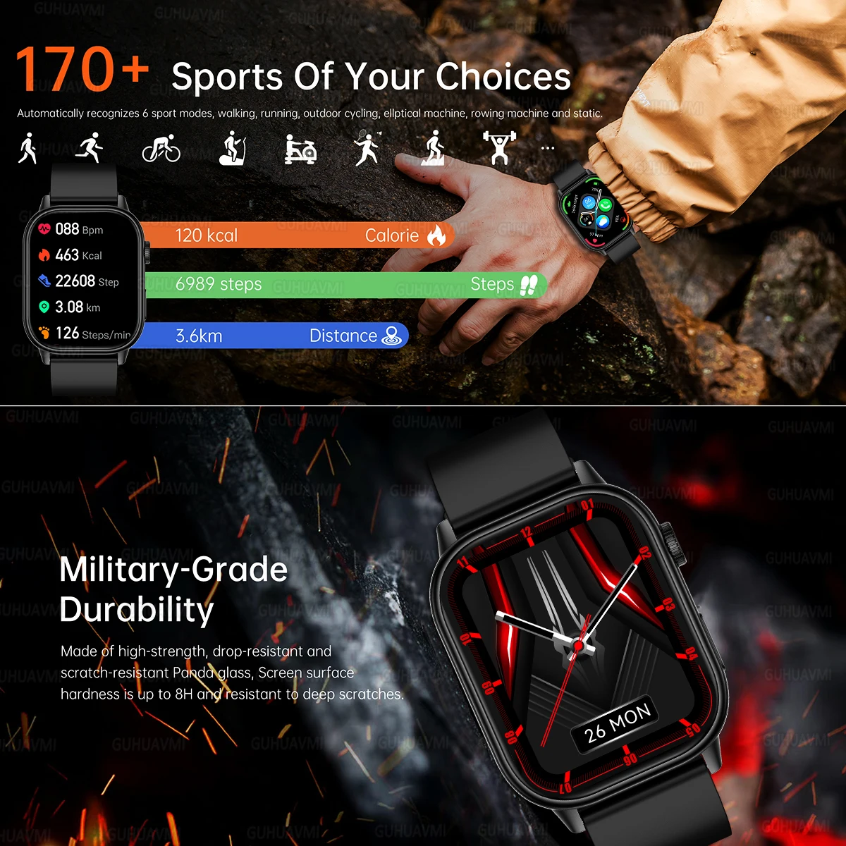 2025 nuevo para Xiaomi moda deportes reloj inteligente 178 + modos deportivos Beidou GPS IP68 impermeable Bluetooth llamada rastreador de salud relojes