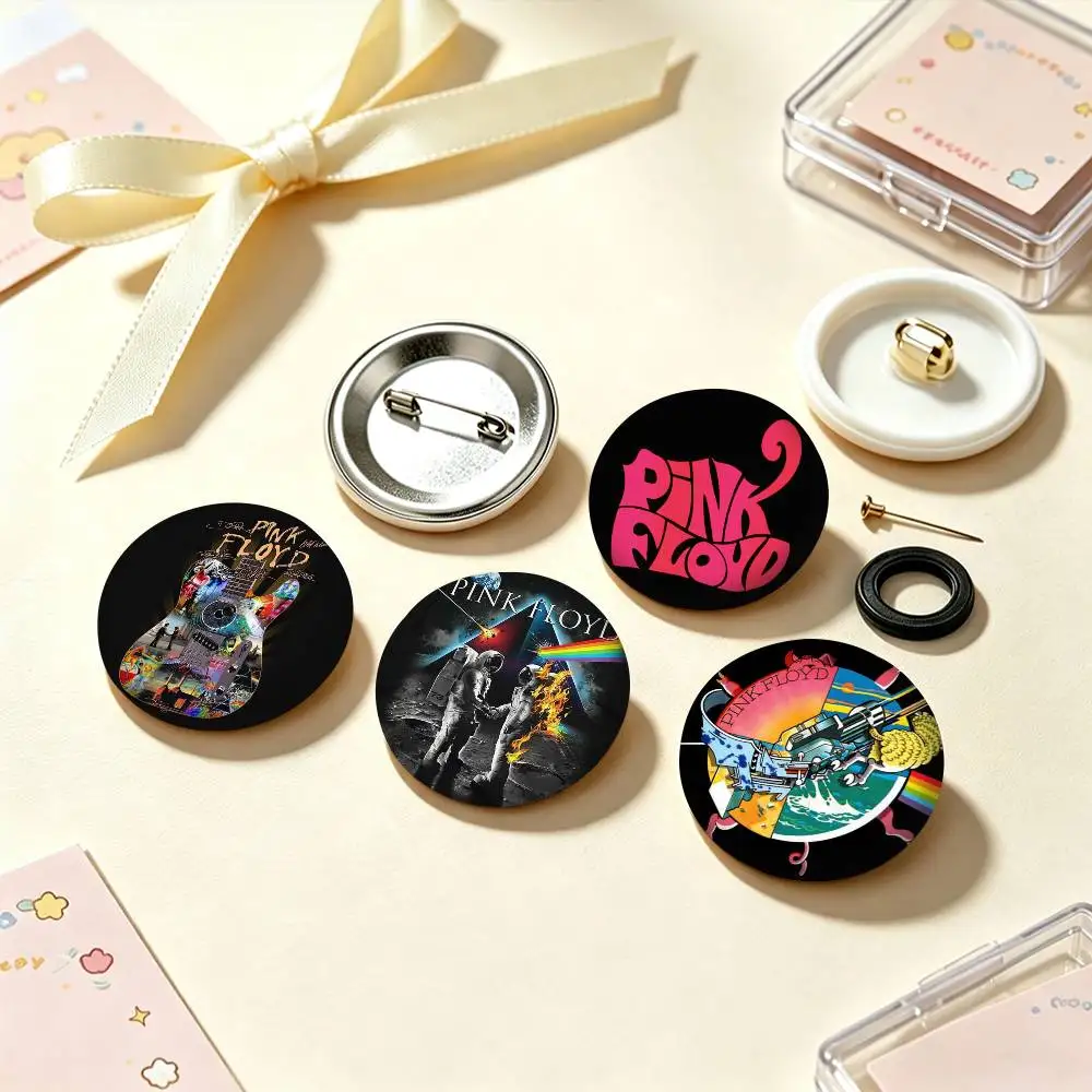 Mystic Rock Band  P-PINK Floyd 25mm 32mm 44mm 58mm 75mm Brooches Badges Pins for Accessories Gift
