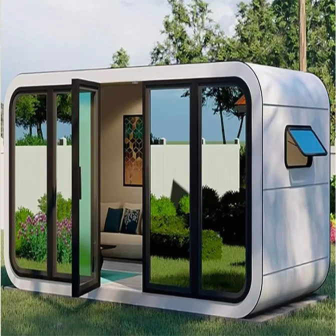 20ft 40ft Hotel Prefab Houses Space Cabin Movable House Smart Cabin Capsule Container apple Cabin Pod