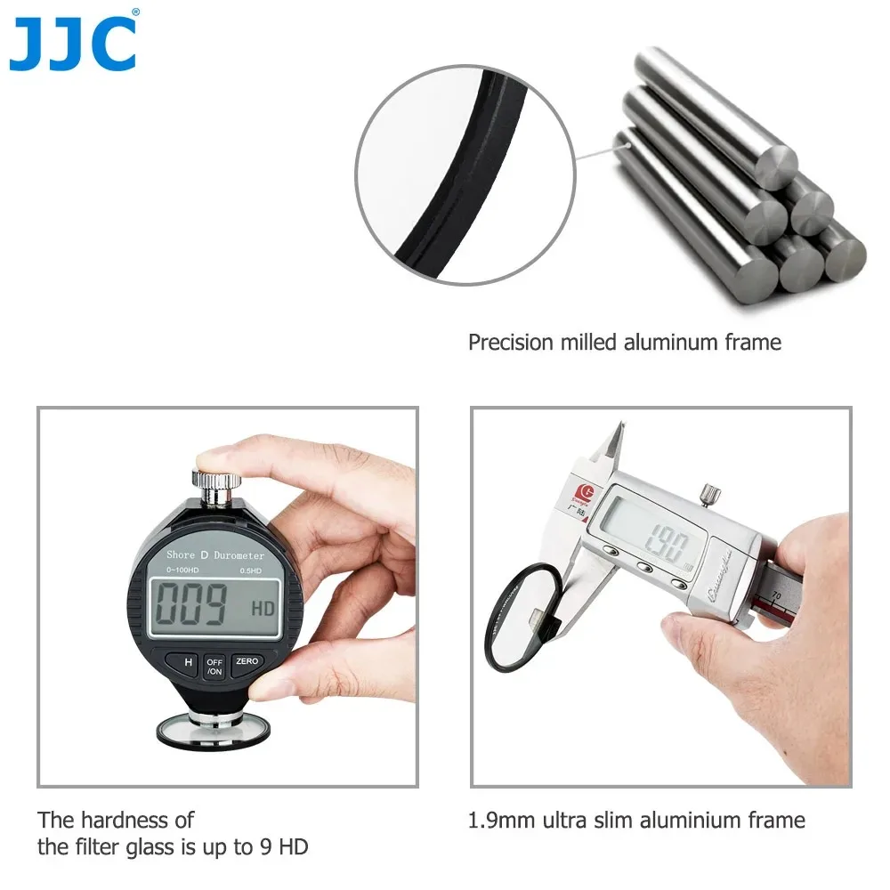 JJC 1.9 ملم فلتر الأشعة فوق البنفسجية فائق النحافة متعدد المغلفة لكاميرا Sony RX100 V RX100 VI RX100 VII وكاميرا Canon G7X Mark II G7X Mark III