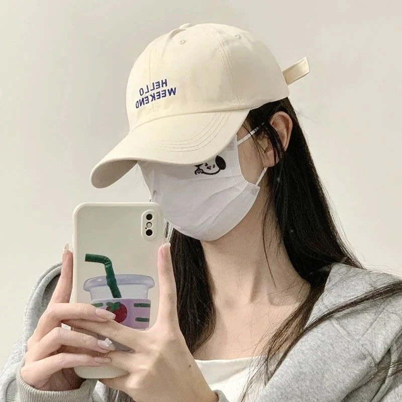 

Fashionable Duck Tongue Hat New Versatile Letter Embroidered Baseball Hat