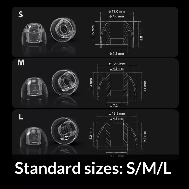 FiiO HS20 Earplug sleeve Liquid silicone earphone cover comfortable and soft earplug cover universal ear cap