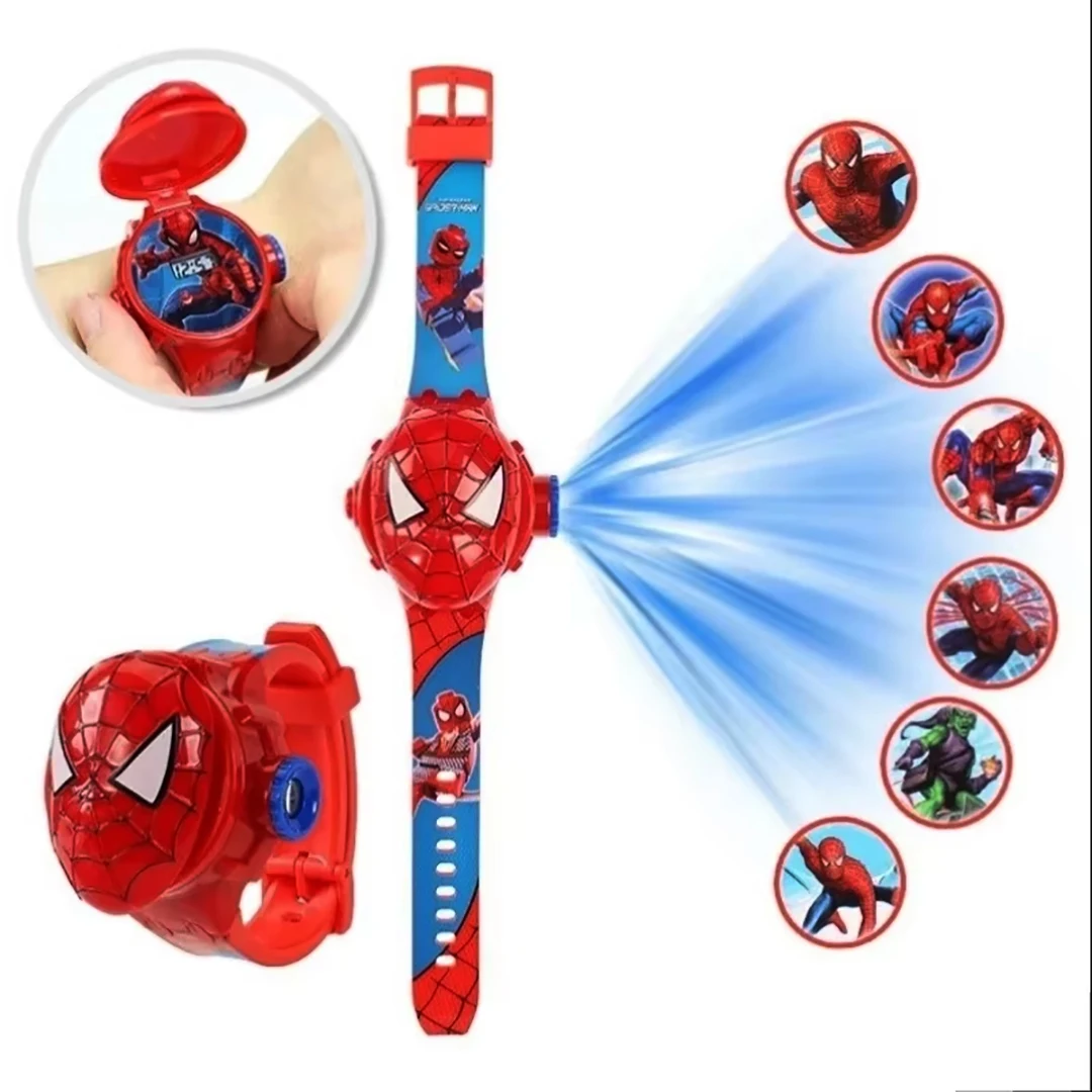 Relojes Infantiles 3D con Proyección de Spiderman 2026, Reloj Digital para Niñas con Diseño de Frozen Elsa, Regalo Escolar para Estudiantes, relogio infantil