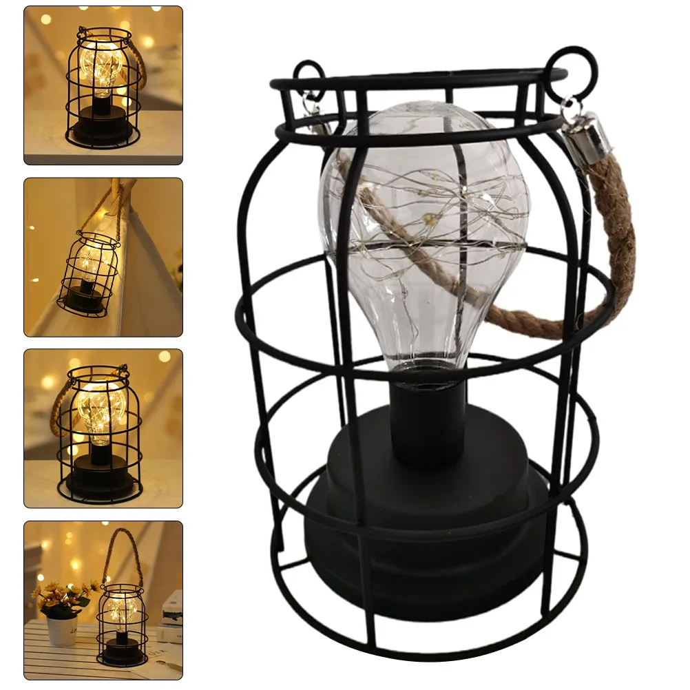 

Retro Tent Lamp Outdoor Camping Lantern Handheld Camping Lamp Multi-Function Tent Light Warm White Hanging Lantern