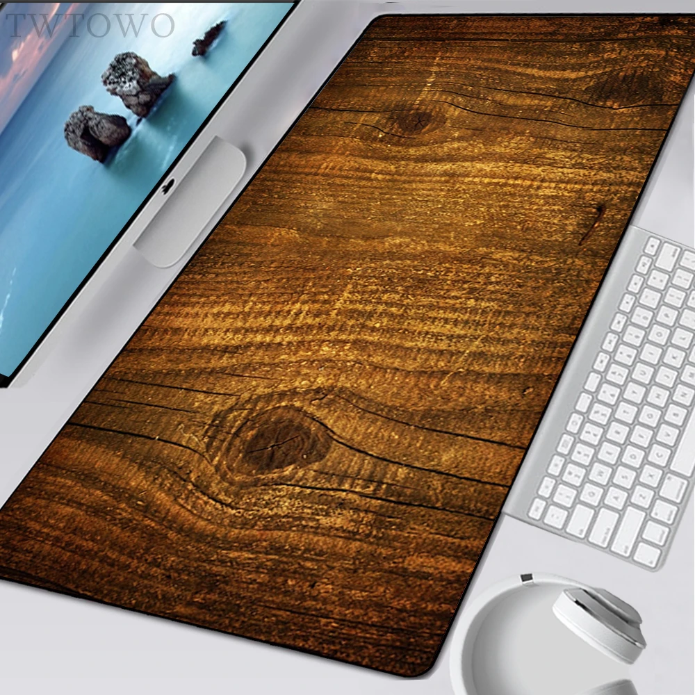 Wood Grain Textures Mouse Pad Gamer New Computer Custom Mouse Mat keyboard pad Gamer Carpet Office Anti-slip Mice Pad