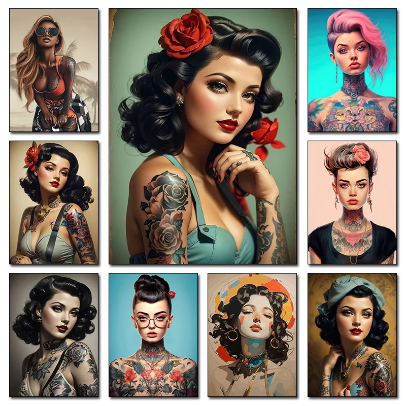 Vintage Tattooed Wo…