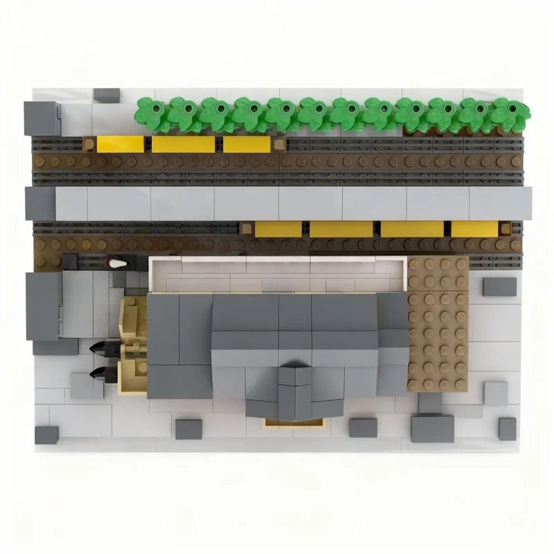 650pcs MOC 스테이션 바른 건축 모델 블록 DIY 창의적 아이디어 장난감 크리스마스 선물 교육용 블록