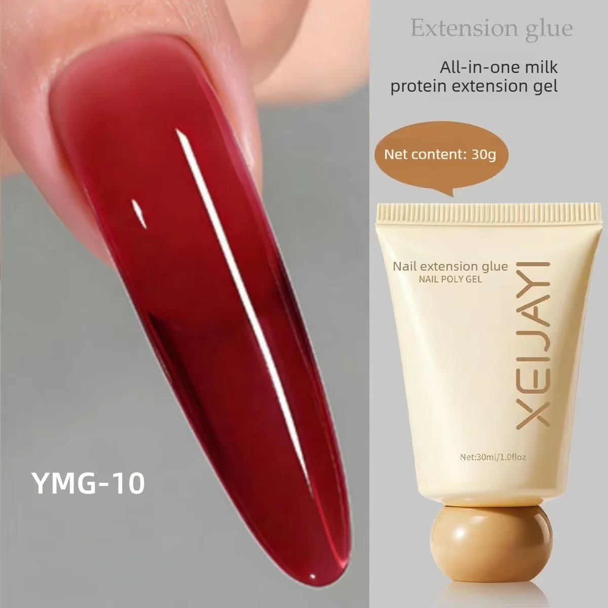 Nagelverlängerungs-Gel Gehärtetes Gel Ohne Blasen 15 Farben Poly-Gel Nagelkunst Aufbaugel für Verlängerungen 30ml Maniküre-Zubehör – Detail 10