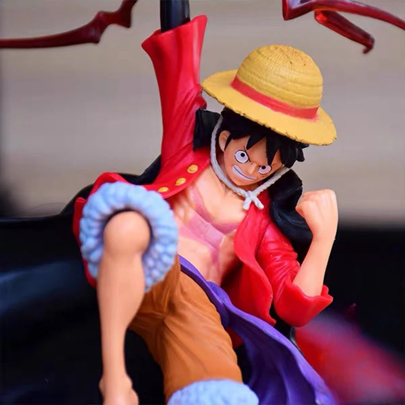 One Piece Anime Batalha Action Figure, Luffy, Haoshoku Haki, DXF Model Statue, ornamentos colecionáveis, Figurine Boy Toy, Presentes para fãs, 20cm