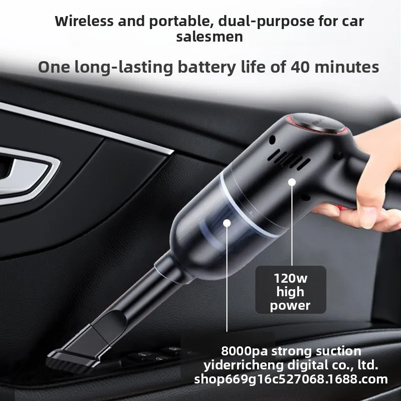 Mini Portable Wireless Vacuum Cleaner Car Home Rechargeable Handheld Strong Suction Car Vac