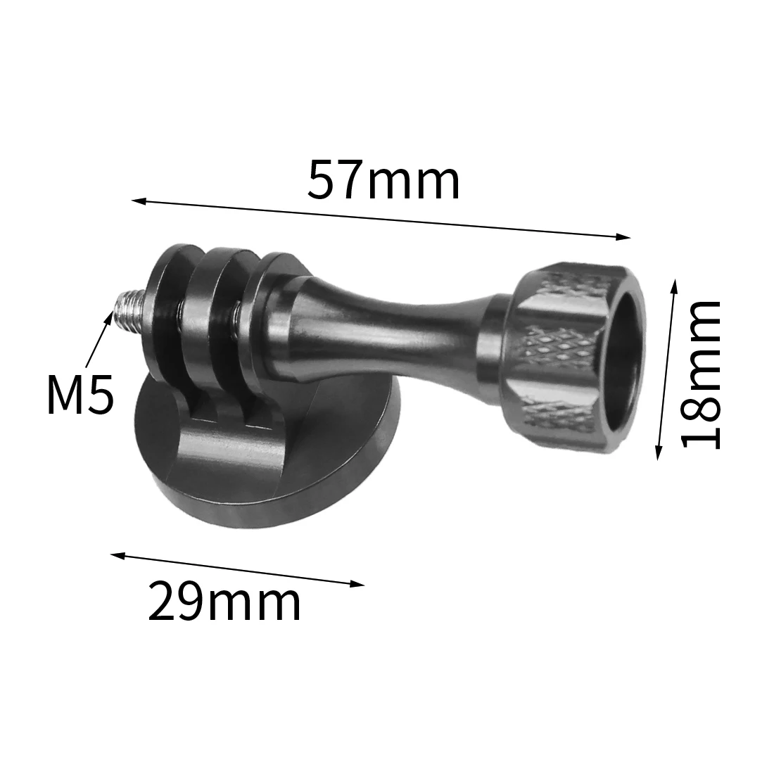 CNC Aluminium Kleiner Stativadapter mit Gewindeschraube für GoPro HD Hero 13 8 7 6 5 4 Session 2 3 SJcam Yi EKEN Action-Kameras – Detail 25