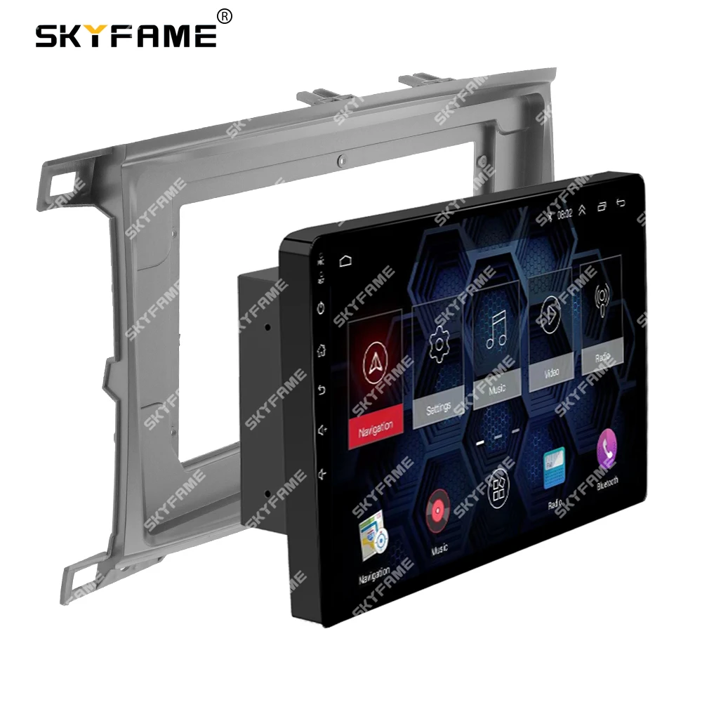 SKYFAME إطار السيارة فآسيا محول Canbus صندوق فك أندرويد راديو داش تركيب لوحة عدة لتويوتا لاند كروزر 100 LC10 LX470