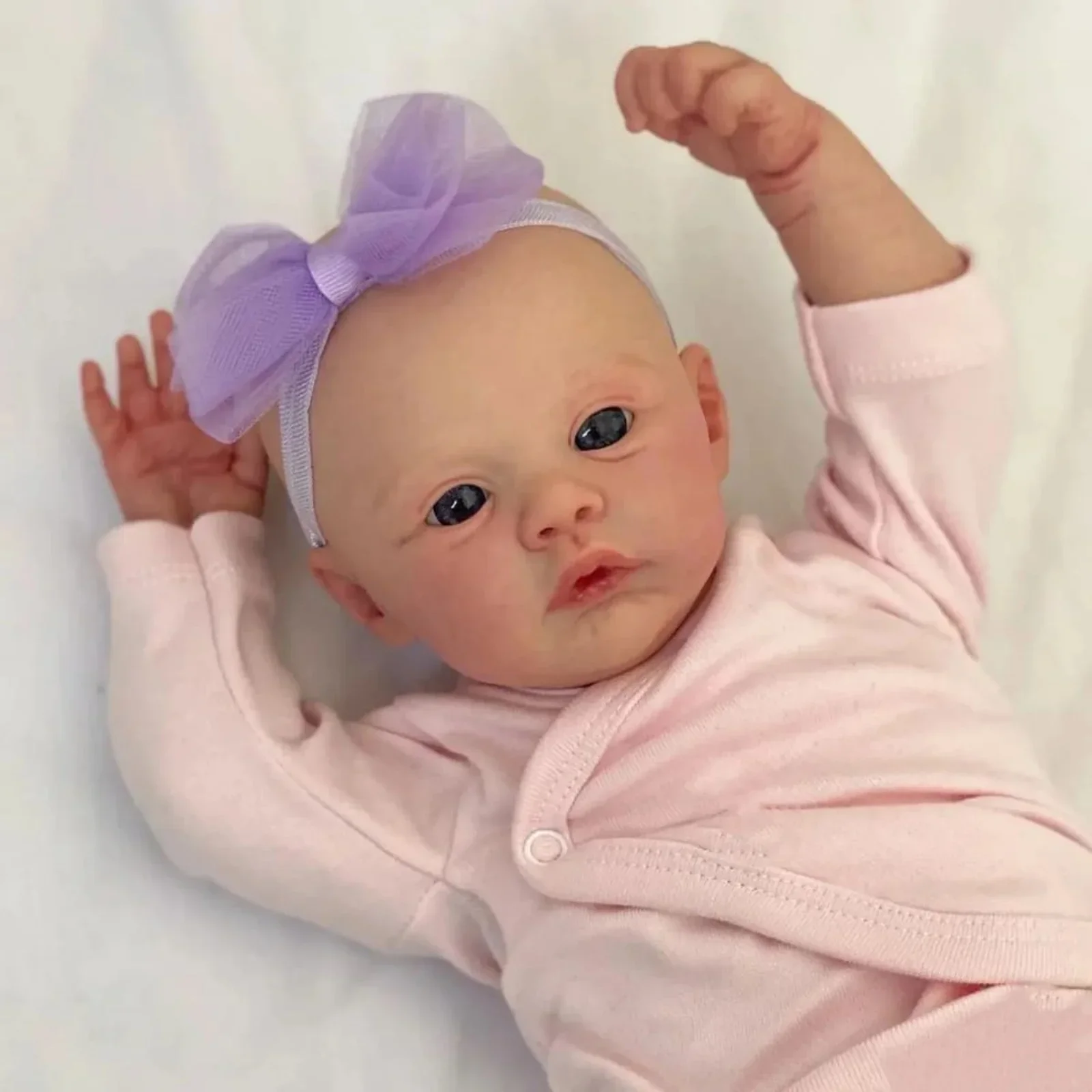 Risbecko 18 Inch Realistic Reborn Baby Doll - 45cm Handmade Reborn Preemie Baby Newborn Kids Toy Figure Gift Girl Dolls